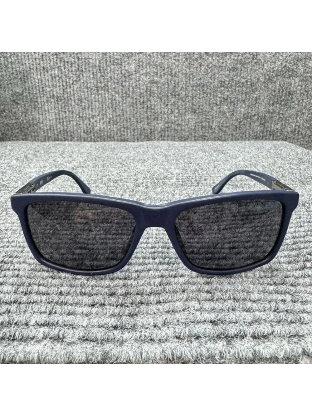 Hugo Boss 0704 P/S V89 Polarized Sunglasses Blue Ruthenium Gray Lens 57 17 145